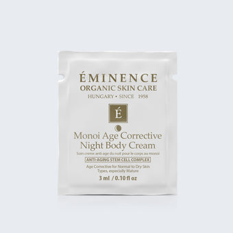 Eminence Organics Monoi Age Corrective Night Body Cream Card Sample