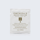 Eminence Organics Monoi Age Corrective Night Cream for Face & Neck Card Sample
