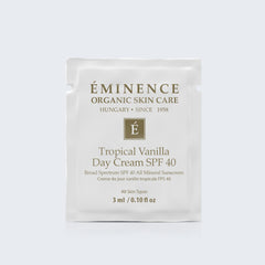 Eminence Organics Tropical Vanilla Day Cream SPF 40 Card Sample