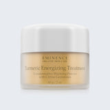 Eminence Organics Turmeric Energizing Treatment on blue background
