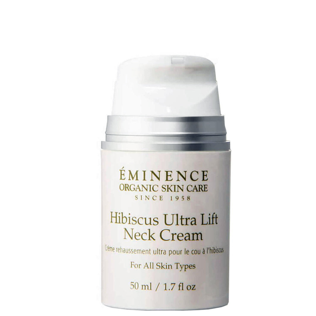 Eminence Organics Hibiscus Ultra Lift Neck Cream Open Bottle