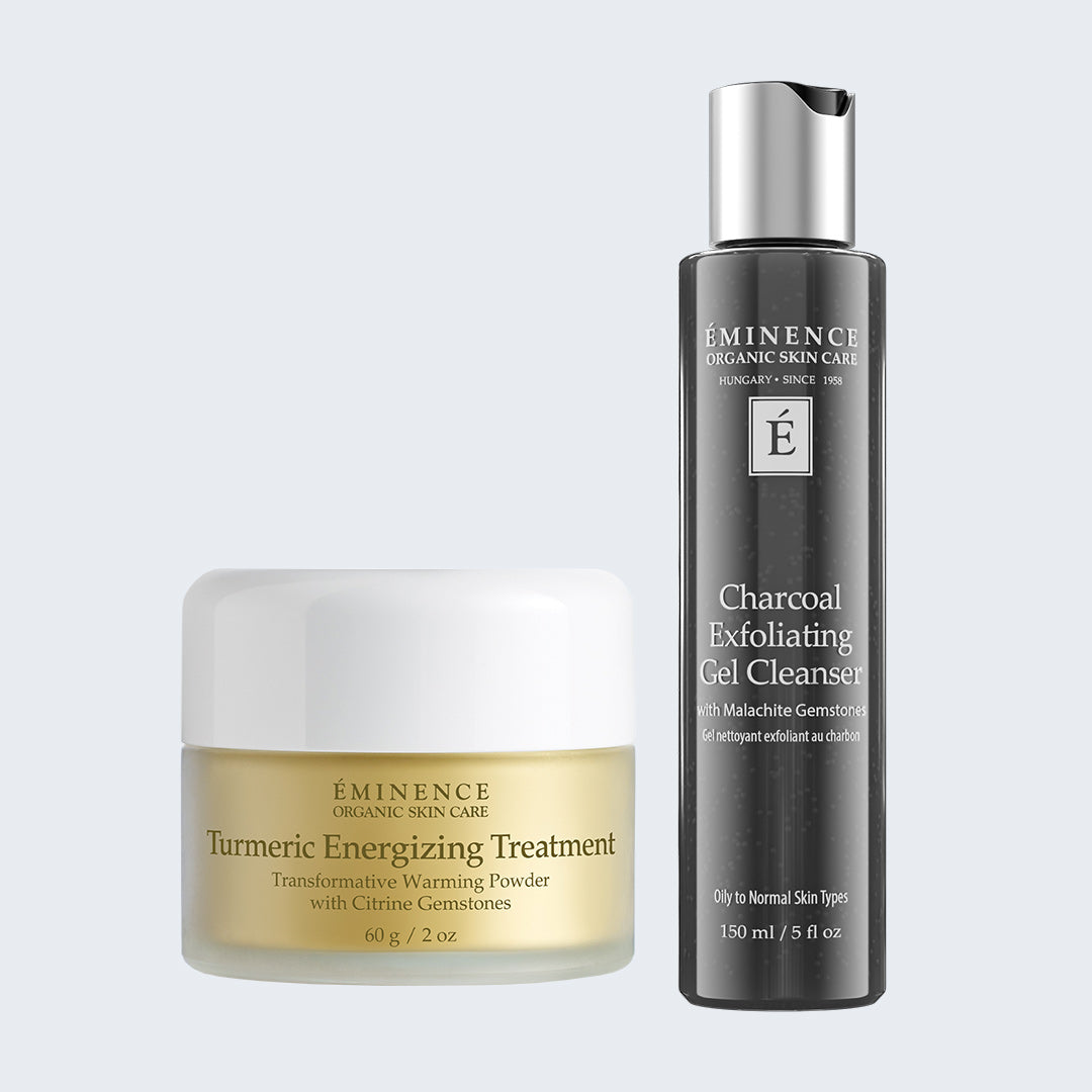 Charcoal Gel Cleanser + Turmeric Treatment Bundle
