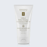 Lilikoi Daily Defense Moisturizer SPF 40 on light blue background