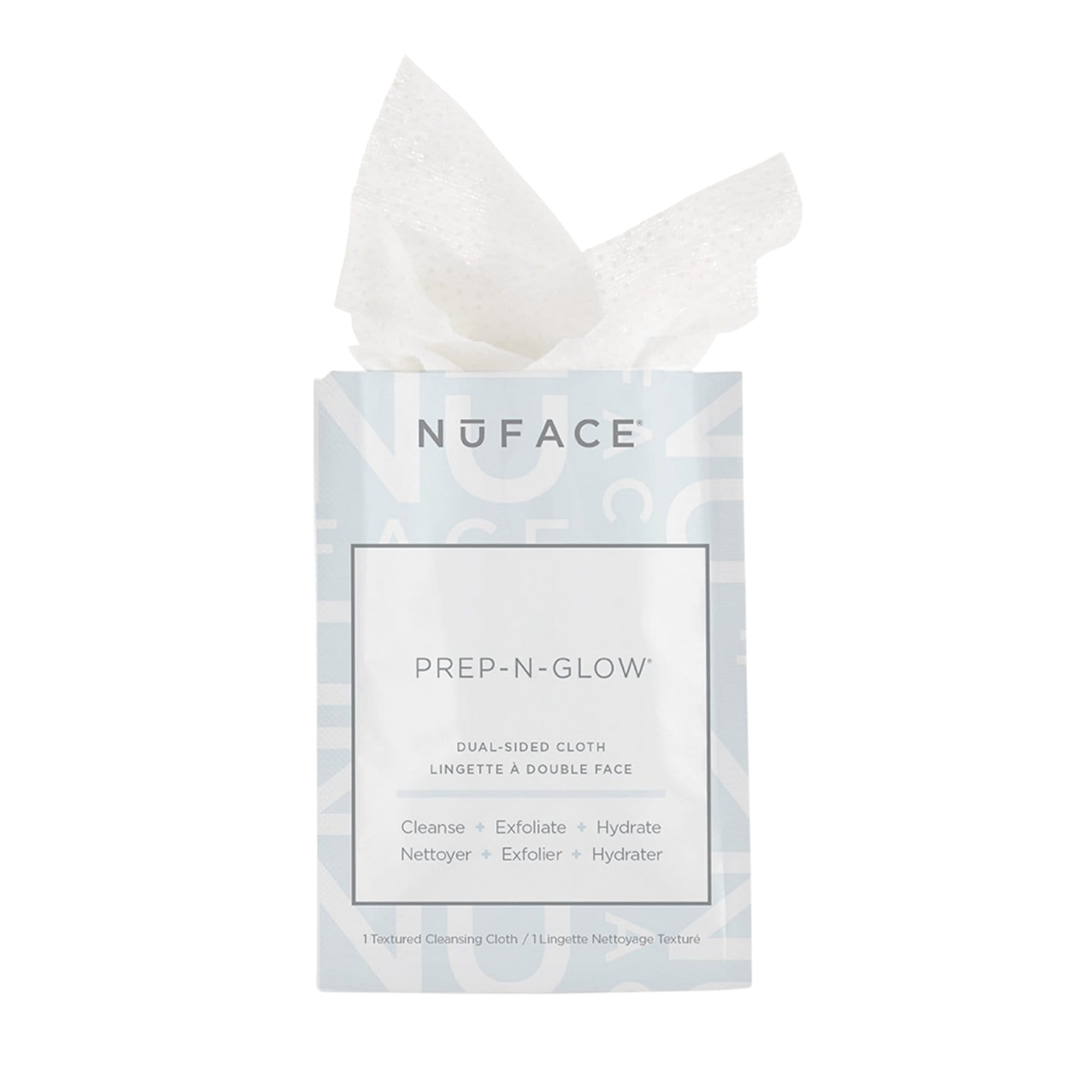 NuFACE Prep-N-Glow Dual Sided Cleansing Cloths (5 Cloths)