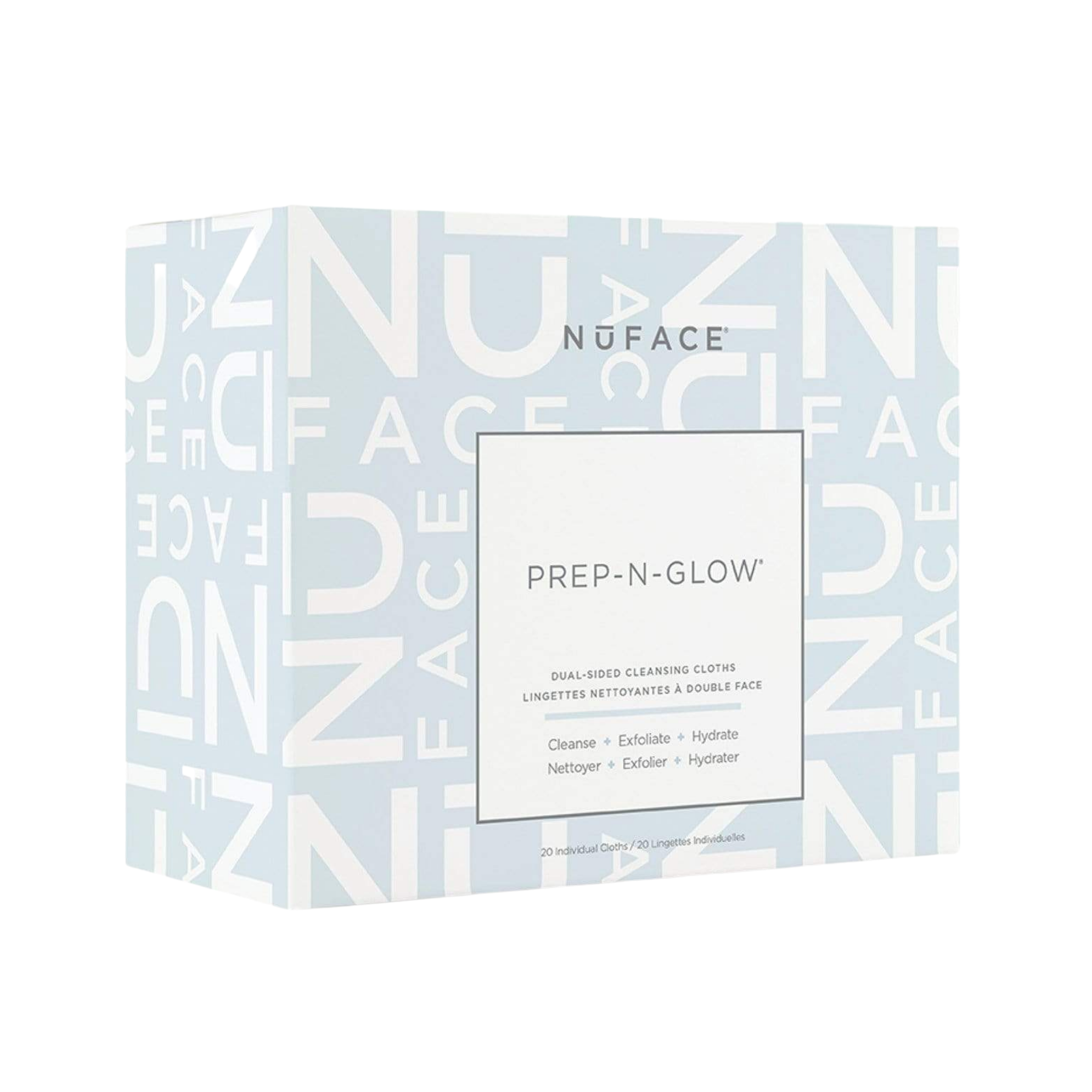 NuFACE Prep-N-Glow Dual Sided Cleansing Cloths (20 Cloths)