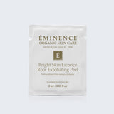 Eminence Organics Bright Skin Licorice Root Exfoliating Peel Card Sample