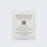 Eminence Organics Bright Skin Moisturizer SPF 40 Card Sample