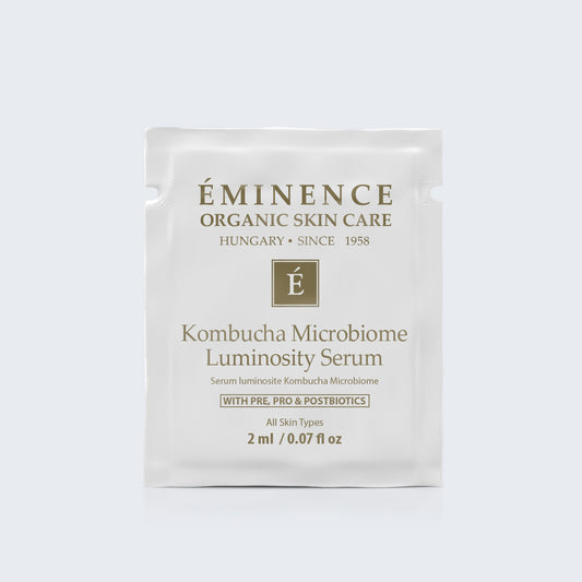 Eminence Organics Kombucha Microbiome Luminosity Serum Sample Card