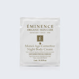 Eminence Organics Monoi Age Corrective Night Body Cream Card Sample
