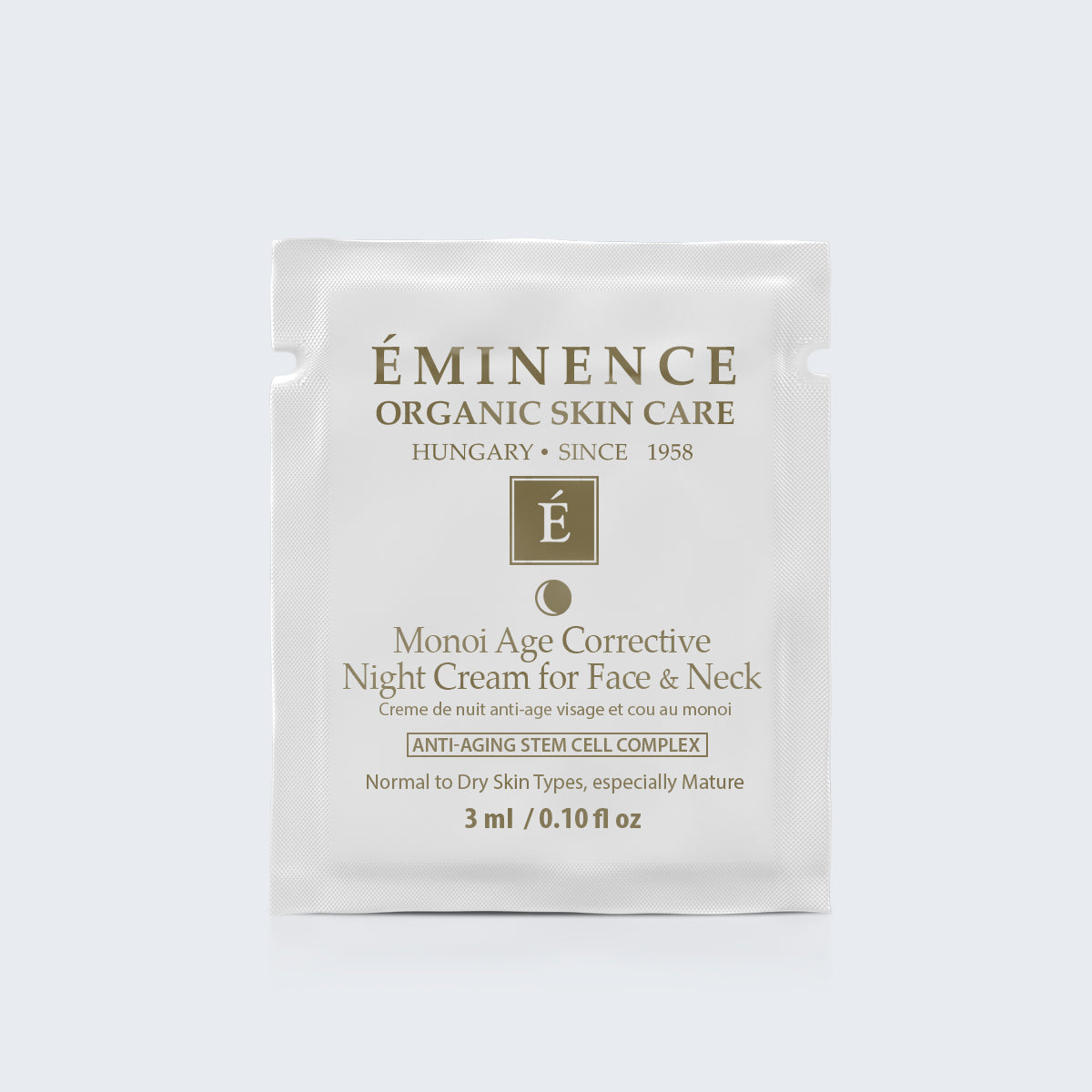 Eminence Organics Monoi Age Corrective Night Cream for Face & Neck  Card Sample